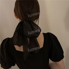 댕기스크런치 헤어슈슈 곱창 리본