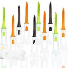 83mm 이중 플라스틱티 저저항 골프티 20P/40P, 40개, 랜덤 혼색
