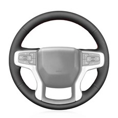 MEWANT PU Leather Steering Wheel Cover for Chevrolet Blazer/Silverado (1500)/ Silverado (2500/3500)/, 5：Black PU Leather(Smooth&Perf