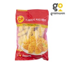 치킨텐더 1kg CP 케이준 치킨 샐러드 순살 튀김, CP 스파이시 치킨텐더, 1개