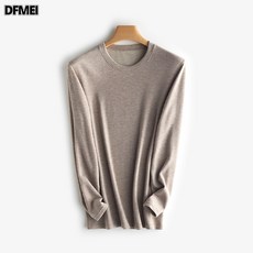 DFMEI 추동 양모 실크 남성 양면 라운드 레깅스 조거 팬츠 슬림 기모 내의