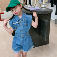 키즈청점프수트