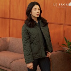 [KT알파쇼핑][LE TROIS]23FW 이보영의 르투아 3WAY 카라 퀼팅 덕다운