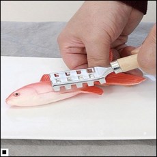 배낚시소품 심플한느낌 민물낚시 무리없이사용 생선세척제거기 우드비늘제거기, 1개