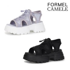 [AK PLAZA] [포멜카멜레]스트링 스트랩 캐주얼 샌들 5CM_FKS1F1SS082, 선택완료, 자주색(V2)/235