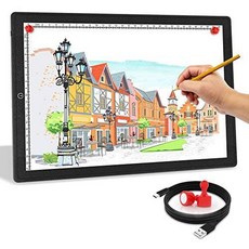 A4 LED Light Box Golspark Ultra-Thin Portable Light Pad with Touch Dim