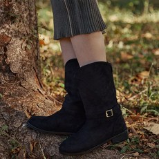 메티에 c1096 cami western half middleboots 카미 웨스턴 하프 미들부츠 - BK