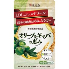 [Amazon제한 브랜드]한방 셀렉트 올리브&amp;갸바의 혜택 60알 기능성 표시 식품 고혈압 나쁜 콜레스테롤, 1