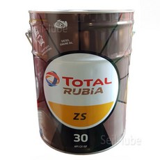 토탈 루비아 ZS 30 20L 단급 점도 디젤엔진오일 (API CF CD) 및 대형 상용차의 ZF 메뉴얼 트랜스미션 오일 (인타더 미장착 MTF) ZF TE-ML 02H 04B, 1개