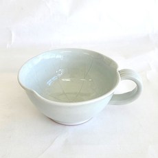 토비 분청 고백자 머그면기 (중), 1개