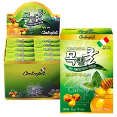 목앤쿨 목앤쿨 발사믹 허니캔디 10개 이태리산 꿀20% 목캔디, 46g