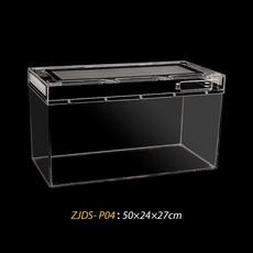 달팽이사육장 파충류 키우기 케이지 집 투명 하우스 사육통 채집통 도마뱀, 40x25x20, 1개