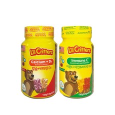 꾸미바이트 [꾸미바이트] 이뮨 아연+비타민 C D 1병+꾸미베어스 칼슘비타민D 1병, 1개, 단일옵션