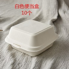 펄프 케이크포장 10 50 100개 친환경 케이크도시락 1회용 친환경 포장용기, 한개옵션1, 화이트 10 개
