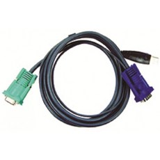 ATEN USB KVM 케이블 SPHD-15 남성 VGA 및 USB A 2L5203U 10 피트, 단일상품