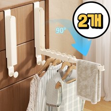 디코앤코 문걸이행거 도어행거 문옷걸이 문행거 2개세트, 화이트