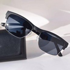 Zeyuan K2 다기능 블루투스 연결 통화 스마트 헤드셋 안경 비즈니스 선글래스 블랙, 145x18x42mm, 검정, 1 개