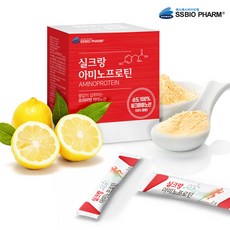 실크피부로인 누에고치추출물 아미노산 프로틴 실크아미노산 실크펩타이드 류신 BCAA 비타민C 타우린 실크단백질가루 첨가물없는 필수아미노산 레몬맛 2gx30포, 2g, 30개 - 실크아미노산