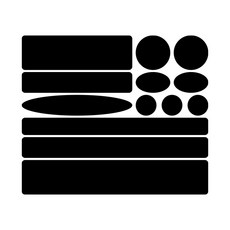 자동차 스크래치 땜빵 스티커 / 흠집 문콕 커버 / 13P 다양한 규격, 1세트, 유광블랙