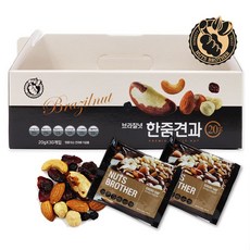 너츠브라더 너츠브라더 하루 한줌견과 [3종] 30봉/50봉/100봉, 하루 한줌견과 블랙라벨 선물세트 [30입]