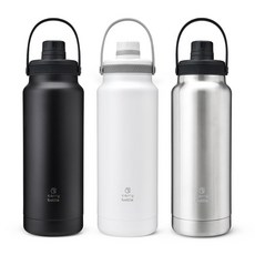 캐리보틀 폴라 보온병 텀블러, 블랙, 970ml, 1개