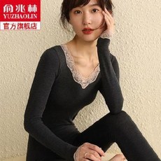히트텍 겨울 한 벌 여자 속옷 추추리닝 세트 여 발열 울 내자발열 순면 슬림 바디슈트