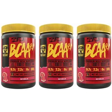 뮤턴트 BCAA 9.7 수박맛, 3개, 348g