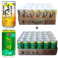 참맑은 옥수수수염차(30캔) + 참맑은 녹차(30캔), 60개, 175ml