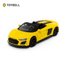 MSZ 아우디 R8 스파이더(AUDI R8 Spyder) 미니카, 옐로우, 1개