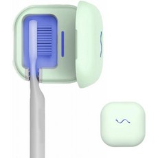 칫솔 케이스 - 휴대용 칫솔 케이스 벽걸이 USB 충전 하우징 및 트레빙 또는 출장(녹색):, 단일옵션