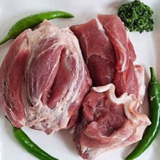 국내산 돼지 고기 한돈 뒷다리 사태 1kg 찌게 수육 구이, 찌게크기, 1개