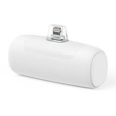 1+1 비니 PD 20W 미니 고속 보조배터리 5000mAh, 화이트, 8핀 1개