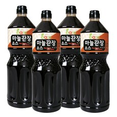 바로소스 마늘간장소스(매운맛) 2.2kg (4병) 치킨 수육 매콤 알싸한 만능 갈릭 대용량, 1개