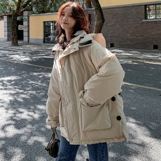 여성다운패딩 작업 패딩 여성겨울 유행 waitmore다운패딩 코디하기쉬운 학생 루즈핏패딩 2019년정품