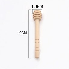 하이 퀄리티 긴 손잡이 나무 꿀 스푼 믹싱 스틱 디퍼 항아리, 2.10cm