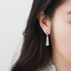 물방울실버귀걸이