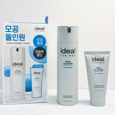 아이디얼 포맨 프레시 올인원 젤 로션 기획세트 (150ml+50ml), 1세트