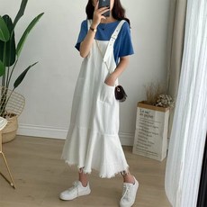 빅사이즈 여성의류 배가리기 슬림핏 200근 뚱뚱함 이쁜이 와이드 루즈핏 데님 롱 슬리브