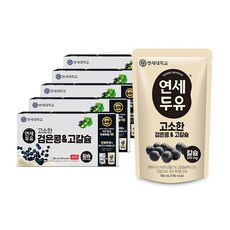 연세두유 검은콩 고칼슘 두유 파우치 190ml, 100개