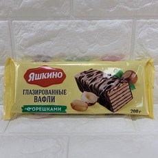 Yashikino Глазированные вафли с орехами, 2 шт по 200 г