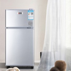 냉장고 100리터 2도어 가정용 원룸 사무실 소형냉장고, 156D 양문형 실버 3단계 에너지 효율