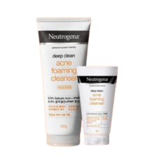 [NEW/정품] 뉴트로지나 딥클린 아크네 포밍 클렌저 220g+40g 기획