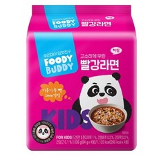 푸디버디 빨강라면, 84g, 36개
