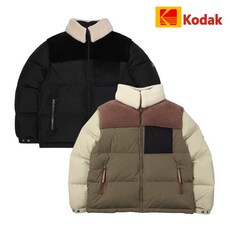 [코닥어패럴] 24FW 매장판 공용 브라우니 컬러블록 다운 자켓 K4423LDJ90