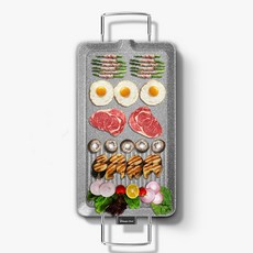 매직쉐프 돌판 전기그릴 와이드 연기안나는 고기 가정용 전기불판 대형 삼겹살 고기 굽는기계