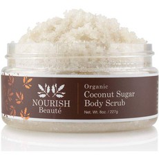 Nourish Beaute Organic Sugar Body Scrub 너리쉬 뷰트 오가닉 코코넛 슈가 바디 스크럽 227g, 1개