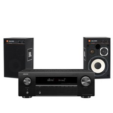 데논 AVR-X250BT+4312M II 2채널 AV시스템 TV연결가능, 단품