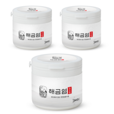 해금염 용융소금 용용 융융 융용 미네랄 알칼리 고급 명품 천연소금, 3개, 500g