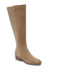 Rockport 여성용 Evalyn 톨 부츠 블랙 가죽