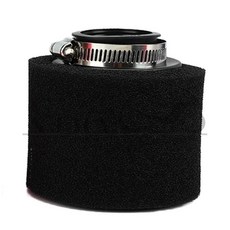 벤드 엘보 넥 폼 에어 필터 스폰지 클리너 레드 32mm 35mm 38mm 42mm 45mm 48mm 모페드 스쿠터 더트 피트 자전거 오토바이 카요 BSE, Black 42MM-W, 1개